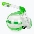 Дитяча повнолицева маска для снорклінгу SEAC Libera lime transparent/lime 3