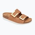 Жіночі шльопанці Scholl Montery 2 Straps Ad Med cognac