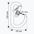 Карабін CAMP Atom Belay Lock gun metal 5