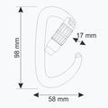 Карабін CAMP Orbit 2Lock gun metal/orange 4