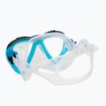 Маска для дайвінгу Cressi Lince clear/aquamarine 4
