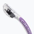 Трубка для дайвінгу Cressi Alpha Ultra Dry clear/white lilic 2