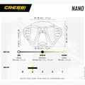 Маска для пірнання Cressi Nano black/black/silver 5