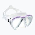 Маска для дайвінгу Cressi Lince clear/white/lilac