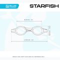 Окуляри для плавання дитячі Cressi Starfish red/azure 8
