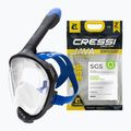 Маска повнолицьова для снорклінгу Cressi Java Full Face black/blue 8