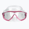 Набір для пірнання Cressi Estrella + Seal Dry clear/pink 4