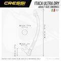 Трубка для пірнання Cressi Alpha Ultra Dry clear/black/white 7