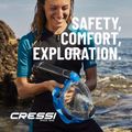 Маска повнолицева для снорклінгу Cressi Komodo Full Face blue/black 14