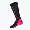Жіночі лижні шкарпетки Mico Medium Weight Warm Control Ski black/fuchsia fluorescent 2