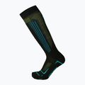 Шкарпетки лижні Mico Medium Superthermo Primaloftsilk Ski nero/turchese