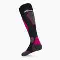 Шкарпетки гірськолижні жіночі Nordica High Performance 3.0 black/fuxia/white 2