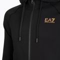 Кофта чоловіча Emporio Armani EA7 Train Logo Series Extended Logo Hoodie Fz black / gold 3