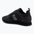 Кросівки EA7 Emporio Armani Black & White Carbon triple black / silver logo 3