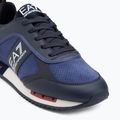 Кросівки EA7 Emporio Armani Black & White Suede sky captain / deep cobal / mineral 7