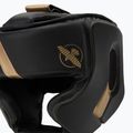 Боксерський шолом Hayabusa T3 Headgear чорний/золотий 4