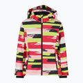 Дитяча лижна куртка CMP 39W2085 white/carmine/apple