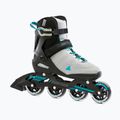 Жіночі роликові ковзани Rollerblade Spark 80 сірі/бірюзові 8