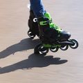 Роликові ковзани дитячі Rollerblade Microblade чорно-зелені 07221900 T83 9