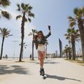 Роликові ковзани жіночі Rollerblade Macroblade 84 BOA чорно-блакитні 07370700092 15