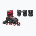 Дитячі ролики з захистом Rollerblade Fury Combo Jr black/red