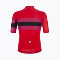 Велофутболка чоловіча Santini Ecosleek Bengal червона 2S94475CESLKBENGRSS 3
