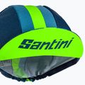 Шапка велосипедна під шолом Santini Bengal зелена 2S460COTBENGVFUNI 6