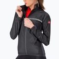 Жіноча велосипедна куртка Castelli Squadra Stretch світло-чорна/темно-сіра 3