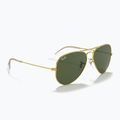 Окуляри сонцезахисні Ray-Ban Aviator Classic arista gold/green g-15