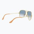 Окуляри сонцезахисні Ray-Ban Aviator Classic arista gold/light blue 6