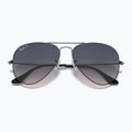 Окуляри сонцезахисні Ray-Ban Aviator Classic gunmetal/blue polarized 3
