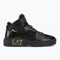 Кросівки EA7 Emporio Armani Basket Mid triple black/gold 2
