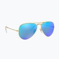 Сонцезахисні окуляри Ray-Ban Aviator Classic matt gold/blue polarized