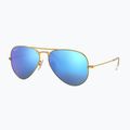 Сонцезахисні окуляри Ray-Ban Aviator Classic matt gold/blue polarized 4