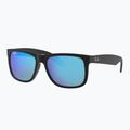 Окуляри сонцезахисні Ray-Ban Justin Classic matt black gum/blue mirror 4