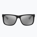 Окуляри сонцезахисні Ray-Ban Justin Classic matt black/silver grey mirror 2