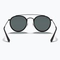 Окуляри сонцезахисні Ray-Ban Round Double Bridge black/blue/grey 5