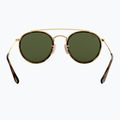 Окуляри сонцезахисні Ray-Ban Round Double Bridge arista gold/green g-15 5