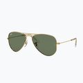 Окуляри сонцезахисні дитячі Ray-Ban Aviator arista gold/dark green 4