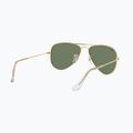 Окуляри сонцезахисні дитячі Ray-Ban Aviator arista gold/dark green 6