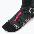Шкарпетки гірськолижні чоловічі UYN Ski One Merino anthracite/pink 3