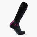 Шкарпетки гірськолижні жіночі UYN Ski Touring One Bio black/pink yarrow 2