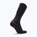Шкарпетки гірськолижні жіночі UYN Ski One Alpine Merino black/pink 6