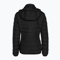 EA7 Emporio Armani Жіноча куртка з капюшоном Train Core Lady Eco Down худі чорний / логотип світло-золотий 2