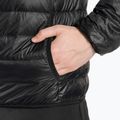 Чоловіча куртка з логотипом EA7 Emporio Armani Train Core ID Down Light Hoodie з капюшоном чорного/золотого кольору 4