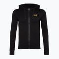 Чоловічий світшот EA7 Emporio Armani Train Core ID Hoodie FZ Coft чорний/золотий з логотипом 4