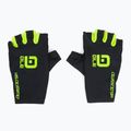 Велорукавиці Alé Guanto Estivo Velocissimo black/fluo yellow 3