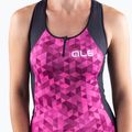 Велофутболка жіноча Alé Top Donna Triangles fluo pink/violet 5