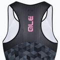 Велофутболка жіноча Alé Top Donna Triangles grey/black 9