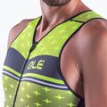 Комбінезон для триатлону чоловічий Alé Stars fluo yellow/black 4